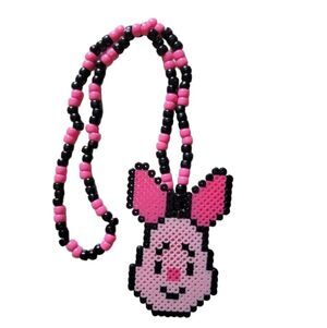Piglet Perler Kandi Necklace